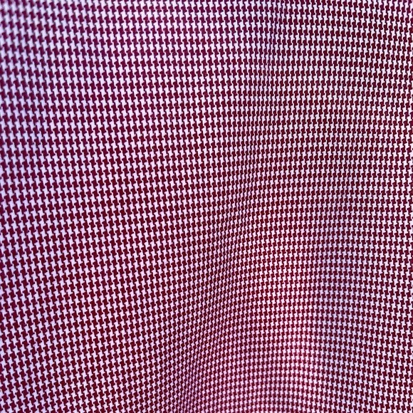 Michael Kors Red & White Houndstooth Button Down - 15 1/2, 32-33 - Picture 2 of 3